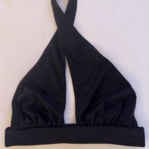 Norma Kamali Black Halter Bikini Top